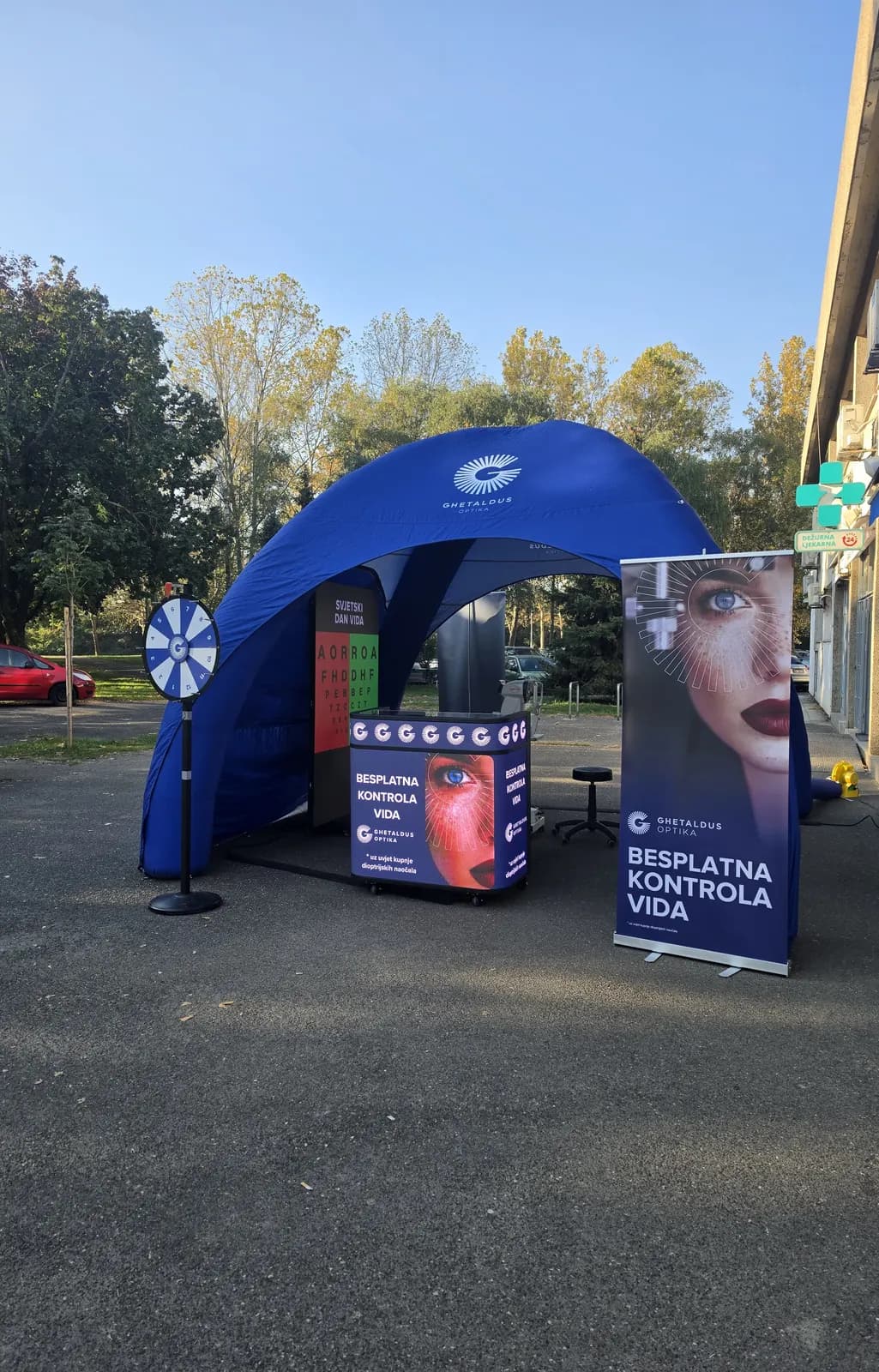 24PULSAR preklopni LED ekran — Ghetaldus optika, Siget, Zagreb